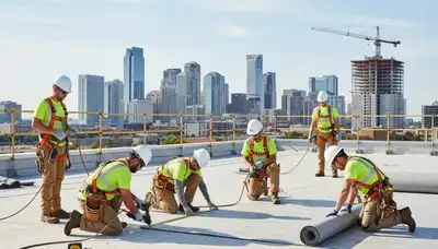 Commercial roofing service in Columbus, OH for business building protection and exterior maintenance