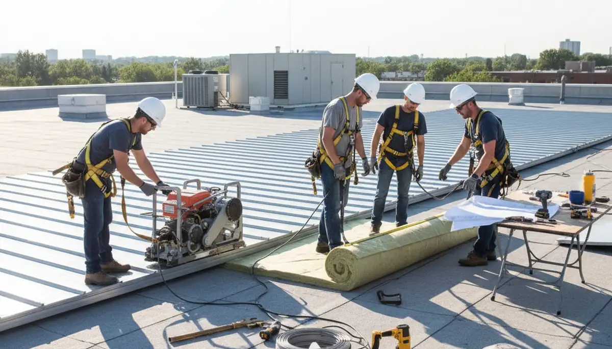 Commercial roofing service in Columbus, OH by FX Remodeling & Exteriors