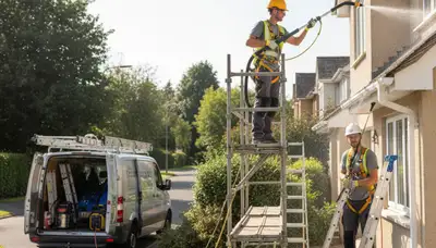 Columbus, OH gutter cleaning by FX Remodeling & Exteriors for clean, efficient home drainage