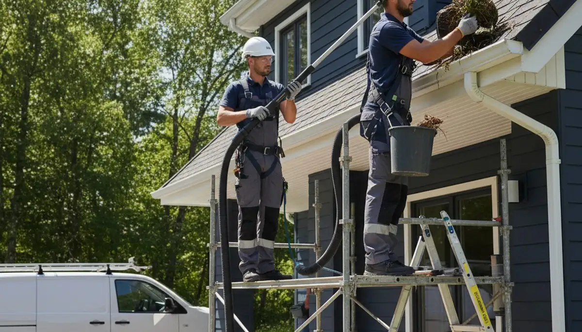 Columbus, OH gutter cleaning service by FX Remodeling & Exteriors for clear, properly flowing gutters