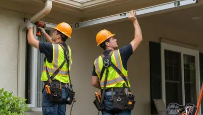 Columbus, OH gutter repair by FX Remodeling & Exteriors for leaks, sagging, and storm damage