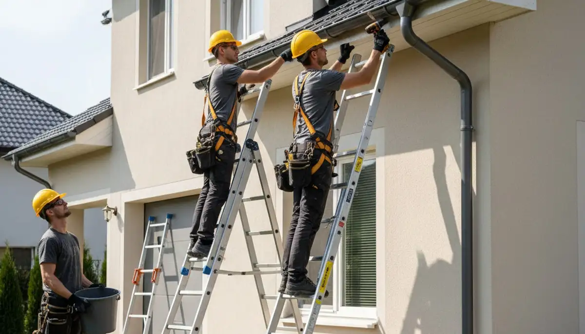 Columbus, OH gutter repair by FX Remodeling & Exteriors for leaks, sagging, and storm damage