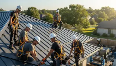 Metal roofing installation by siding contractors in Columbus, OH for homes and businesses