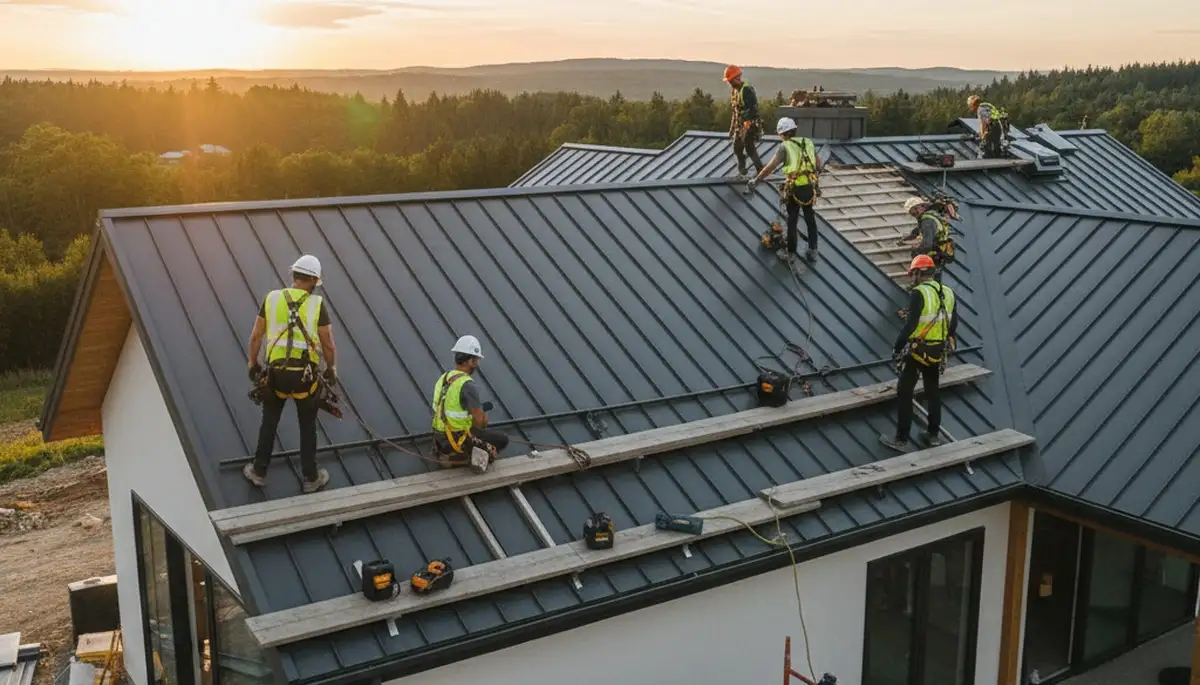 Metal roofing installation in Columbus, OH by FX Remodeling & Exteriors for durable Ohio weather protection
