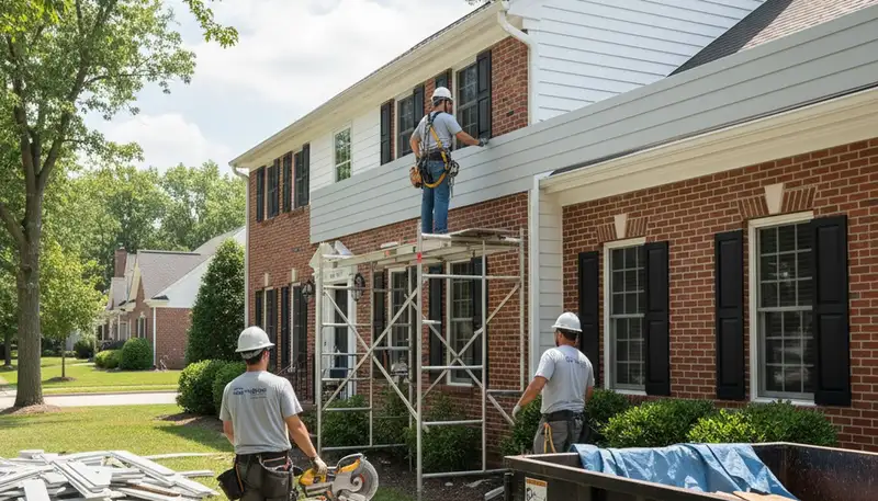 Siding contractor in Columbus, OH providing professional exterior siding installation and repair services