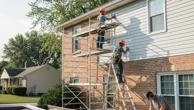 Siding contractor team serving Columbus, OH for residential siding installation and replacement