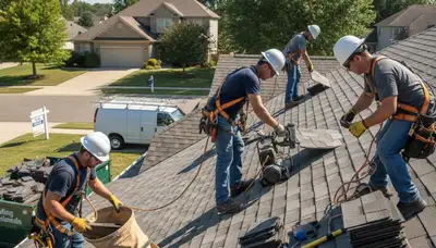 Columbus, OH siding contractor installing durable exterior siding on a residential home
