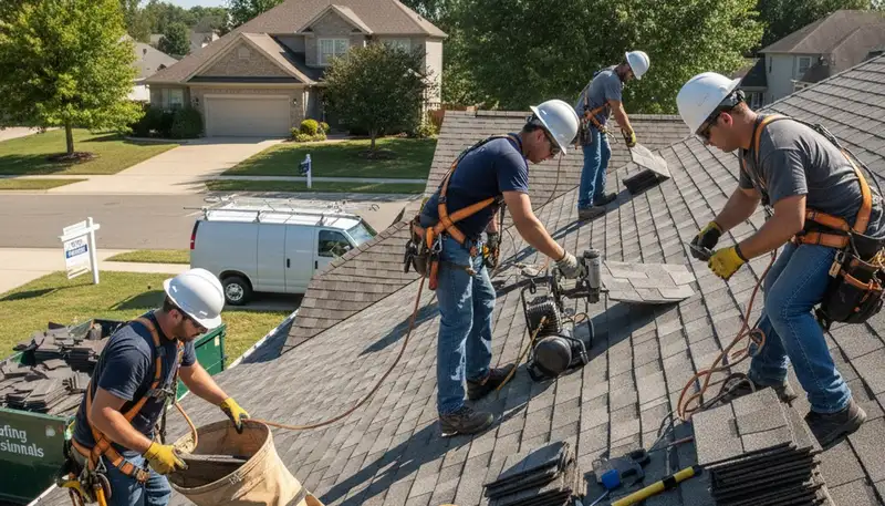 Columbus, OH siding contractor installing durable exterior siding on a residential home