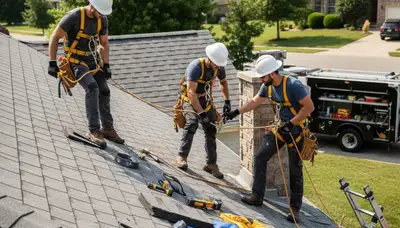 Columbus, OH siding contractor installing exterior siding on a residential home