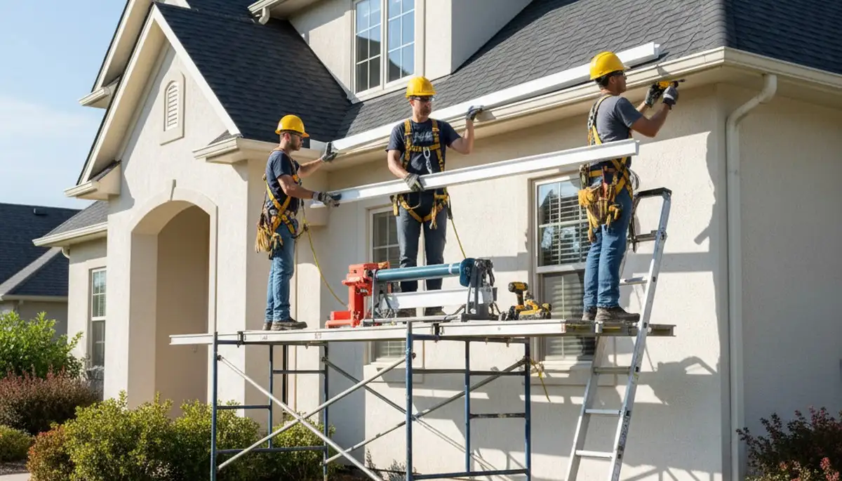 Seamless gutter installation in Columbus, OH for home protection from leaks and storm damage