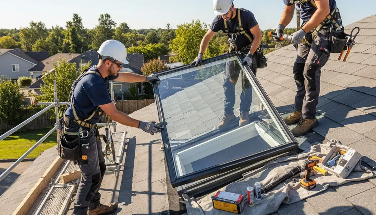 Skylight installation in Columbus, OH by FX Remodeling & Exteriors for brighter, natural light indoors