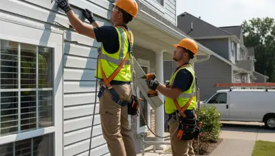 Columbus, OH vinyl siding repair by FX Remodeling & Exteriors for cracked and storm-damaged siding