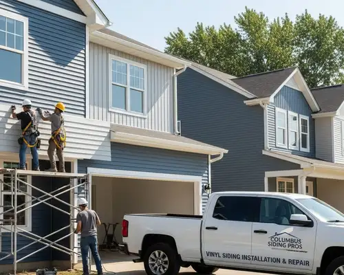 Vinyl siding installation for Columbus, OH homes by local siding contractors